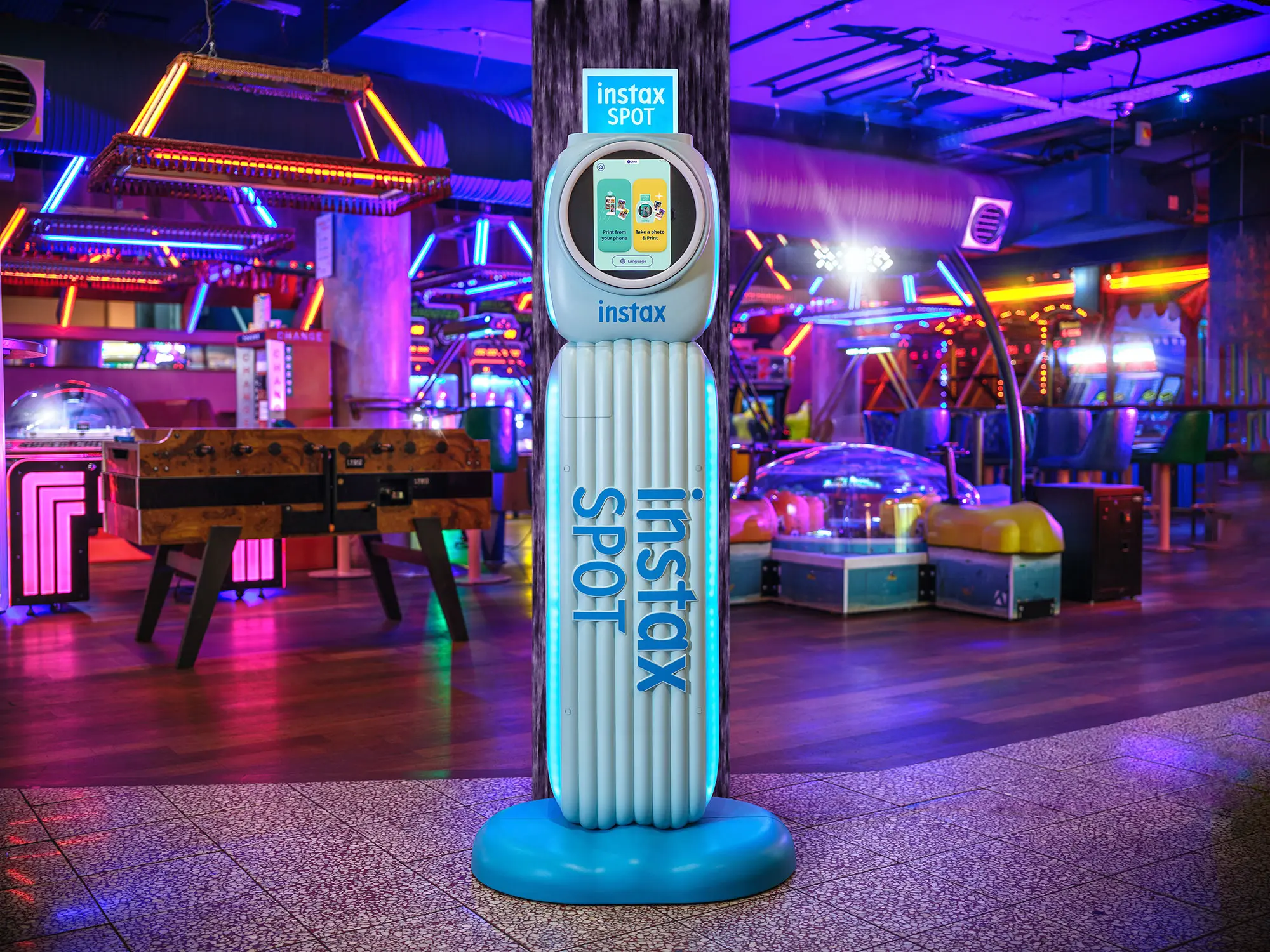 instax SPOT venue installation