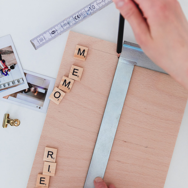 Memoryboard mit Sofortbilder