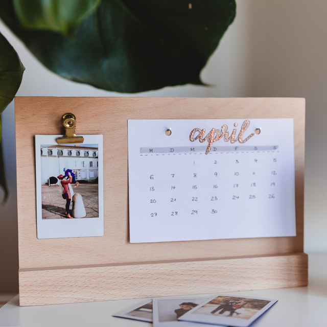 DIY Tischkalender INSTAX Memoryboard