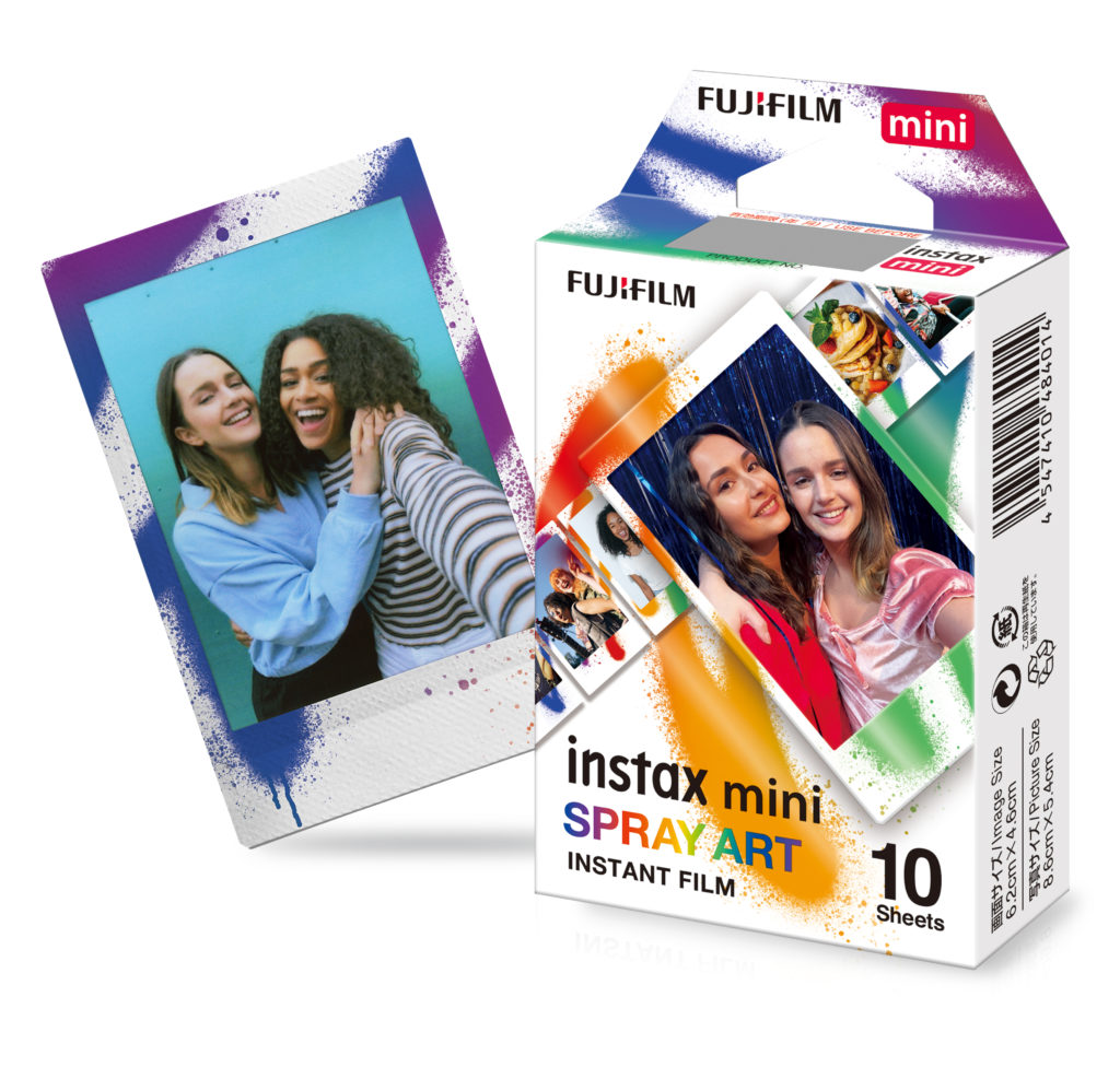 Filmverpackung INSTAX Mini Sprayart mit Sofortbild